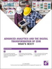 Advanced analytics and the digital transformation of ESM