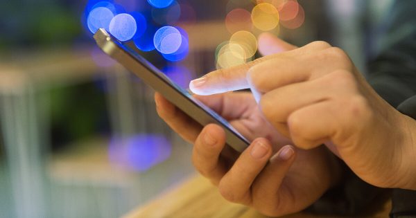 Woman using a mobile phone