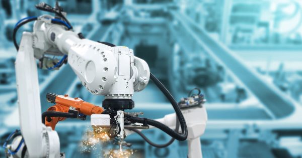 Robot arm welding