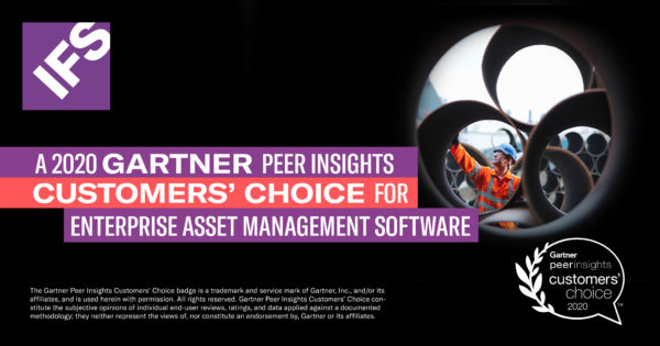Gartner Peer Insights Customers' Choice for Enterprise Asset Management Software