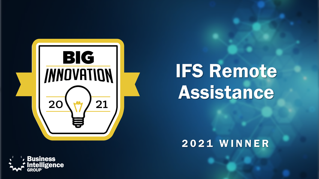 IFS Remote Assistance Big Innovation Award Winner